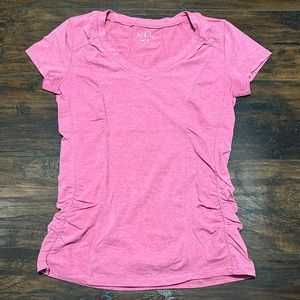 N.Y.L. Athleisure pink fitted athletic top M